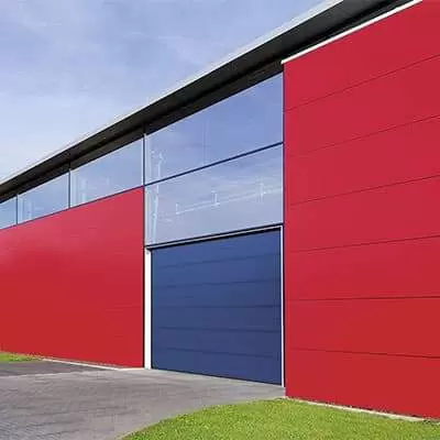 Подъемные секционные ворота для автомойки серии ProPlus Промышленные ворота цвет антрацит